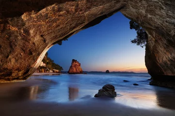 Peel and stick wall murals New Zealand Cathedral Cove, New Zealand