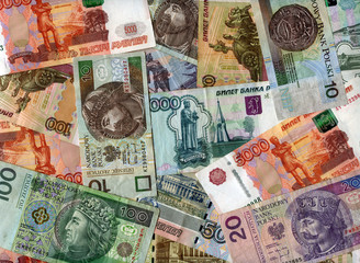 Background. Russian rubles and Polish zloty