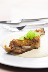 chicken leg with celery sauce