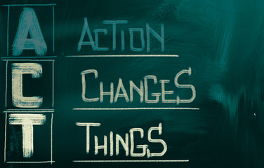 Action Changes Things Concept