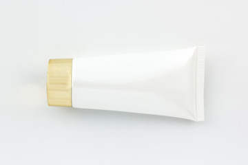 Cosmetics bottle, White Blank packaging tube.