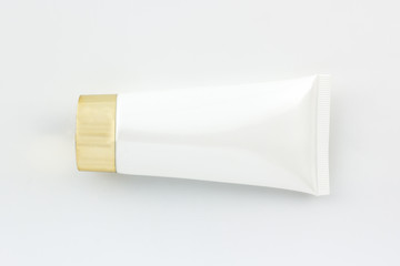 Cosmetics bottle, White Blank packaging tube.