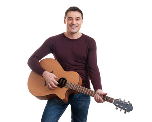 Young Man Playing Guitar