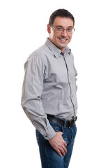 Fototapeta premium handsome confident businessman