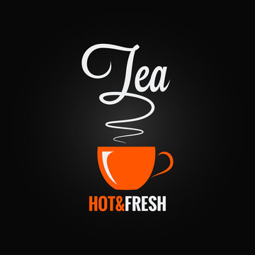 tea cup flavor design background
