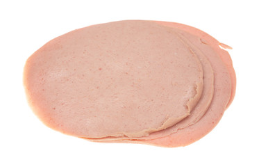 Thin sliced German baloney