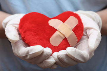 Heart shape in doctor's hands