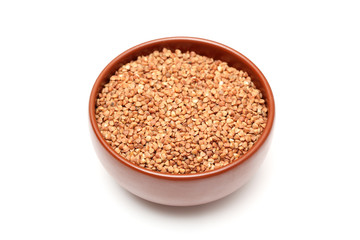 Buckwheat in bowl