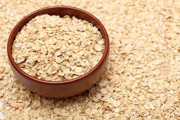 Oats in bowl