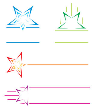 Set of star icons