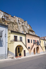 Panoramic view of Acerenza. Basilicata. Italy.