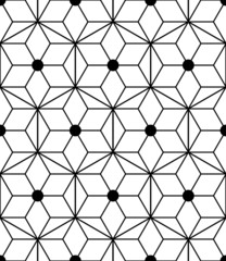 Seamless geometric pattern with triangles and diamonds. Vector i