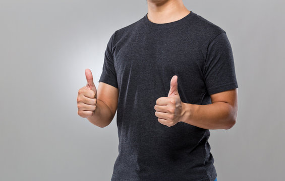 Man with two thumb up