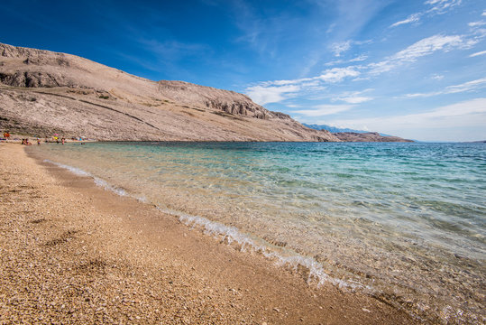 beach, Metajna, Pag island Croatia