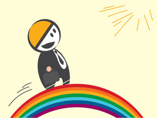 Walking on the rainbow