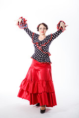 female spanish flamenco dancer