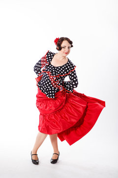 female, spanish flamenco dancer