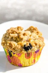 Brombeere Muffin mit Streusel