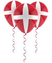 Danish flag balloon