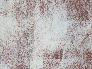 rusty painted metal