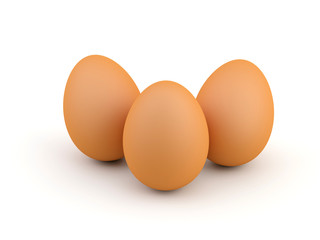three eggs