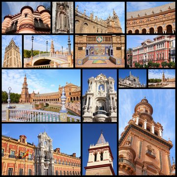 Seville, Spain - photo memories collage