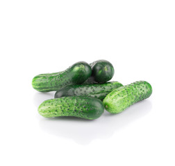 Close up of fresh cucumbers.