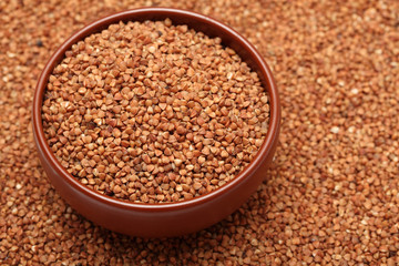 Buckwheat in bowl