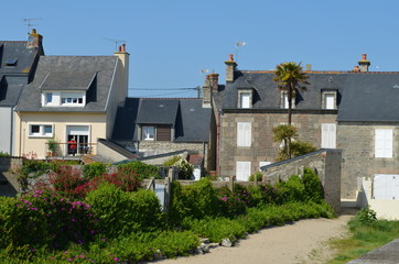 Fototapeta na wymiar Village en Normandie