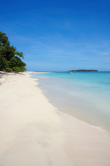 Caribbean beach island in Panama