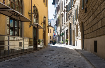 Obraz premium Old street in Florence, Italy