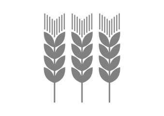 Grey agricultural icon on white background