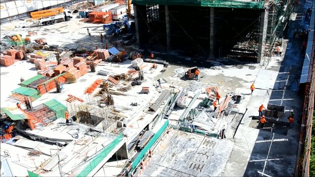 Construction Site at Bangkok Thailand