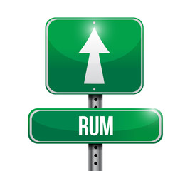 rum sign illustration design