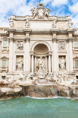 Fototapeta na wymiar Trevi Fountain (Fontana di Trevi) in Rome. Italy
