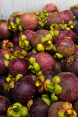 Mangosteen fruit pile