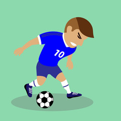 Vector illustration Soccer player