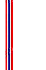 ribbon with thai flag pattern