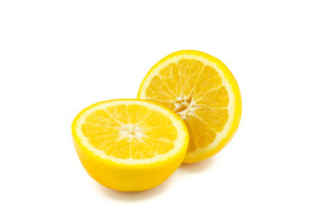 Orange fruit  white background