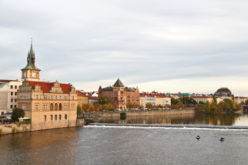 Vltava river in Prague