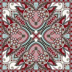 Traditional ornamental floral paisley bandanna