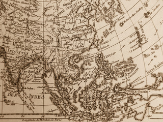 Fototapeta na wymiar 古地図　東南アジア