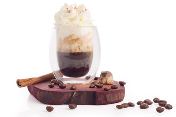 espresso with whipping cream