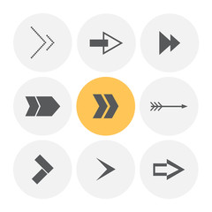 Arrow icon. Vector Illustration.