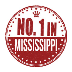 Number one in Mississippi stamp
