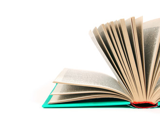 The open book. On white background.