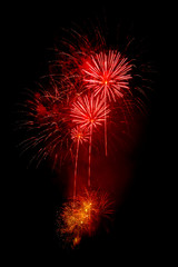 Red fireworks