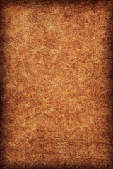 Fototapeta premium Old Vivid Ocher Leather Creased Mottled Vignette Grunge Texture