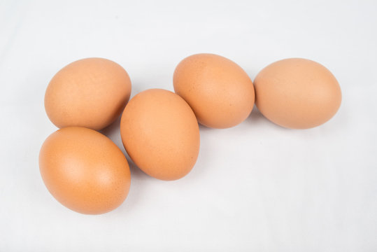 eggs isolated on white background