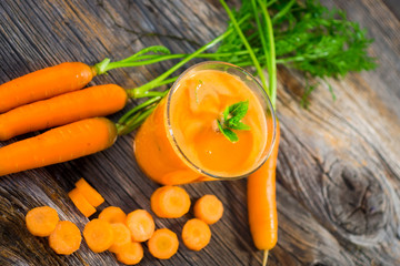 Obraz na płótnie Canvas Carrot juice